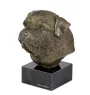 Norfolk Terrier - Hundestatue, Büste auf Steinsockel, Skulptur, Trophäe für Hundeausstellung der Marke Art-Dog