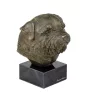 Norfolk Terrier - Hundestatue, Büste auf Steinsockel, Skulptur, Trophäe für Hundeausstellung der Marke Art-Dog