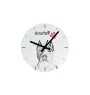 Norwegian Lundehund, Norsk Lundehund - wall clock with a dog, shelf clock with a print, personalized home decoration from the Art-Dog brand