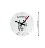 Norwegischer Lundehund, Norsk Lundehund - Wanduhr mit Hund, Regal Uhr mit Druck, personalisierte Hausdekoration von Art-Dog.