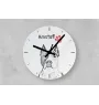 Norwegian Lundehund, Norsk Lundehund - wall clock with a dog, shelf clock with a print, personalized home decoration from the Art-Dog brand