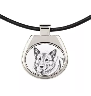 Elkhund zawieszka naszyjnik z psem Art-Dog