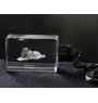 Chien d'élan norvégien - Porte-clés en cristal avec photo de chien, porte-clés lumineux, cadeau unique de la marque Art-Dog