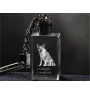 Chien norvégien de macareux, Lundehund - Porte-clés en cristal avec photo de chien, porte-clés lumineux, cadeau unique de la marque Art-Dog