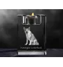 Norsk Lundehund świecznik kryształowy z psem Art-Dog