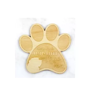 Norfolk Terrier - Mug coaster, engraved coaster with dog, gift for dog lover by Art-Dog brand