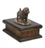 Norfolk Terrier - urn for dog ashes, classic urn with a statuette, elegant urn with a dog by Art-Dog brand