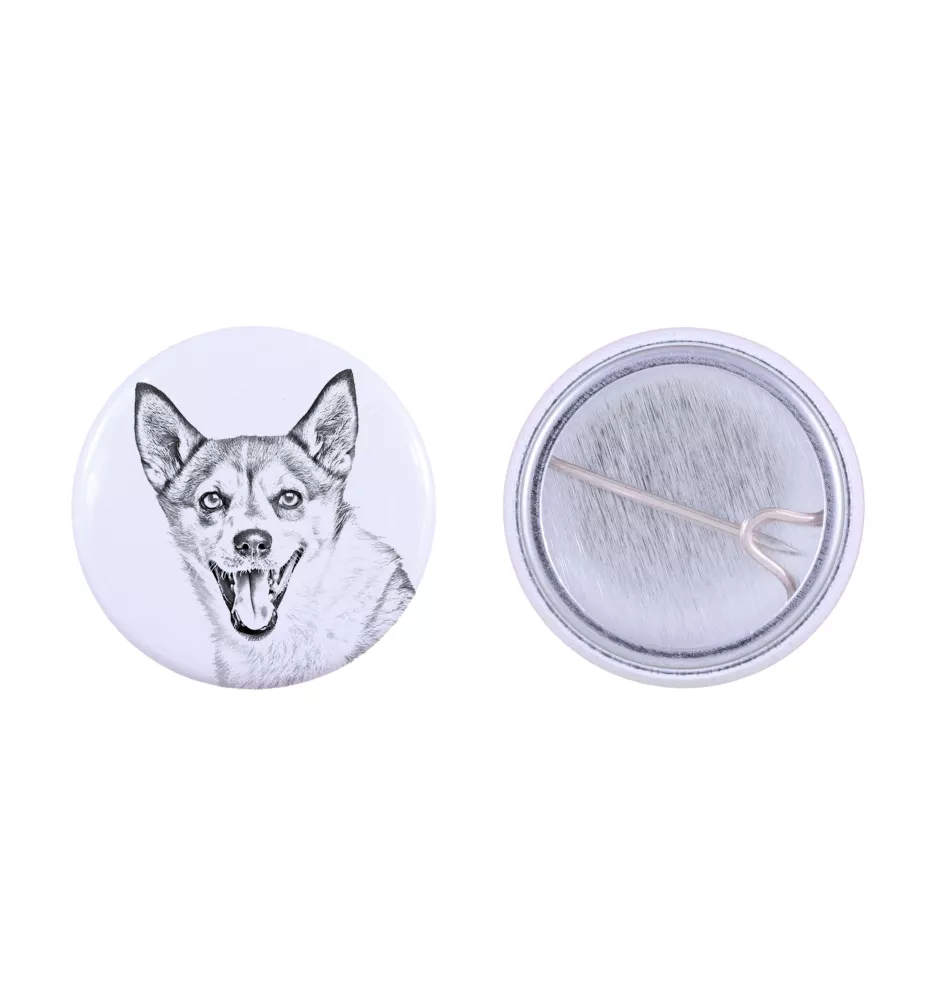 Norwegian Lundehund, Norsk Lundehund - pin with your dog, add your own photo, Art-Dog brand