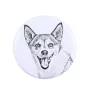 Chien norvégien de macareux, Lundehund - aimant avec un œil de chien, exceptionnellement léger, aimant puissant, produit fabriqué à la main par la marque Art-Dog