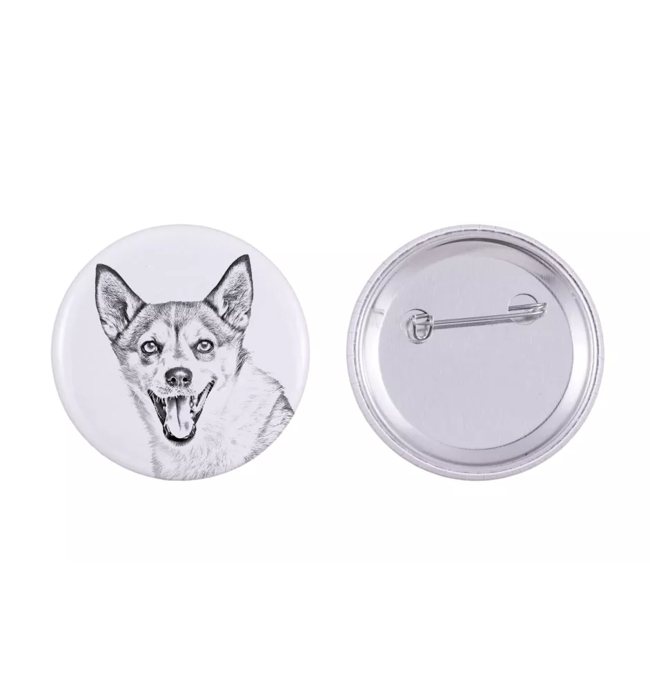 Chien norvégien de macareux, Lundehund - badge avec votre chien, ajoutez votre propre photo, marque Art-Dog