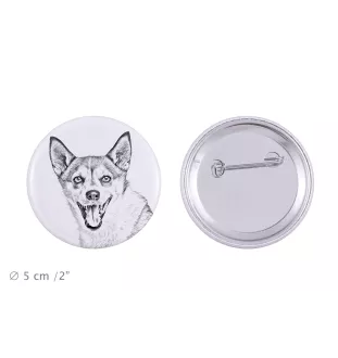 Chien norvégien de macareux, Lundehund - badge avec votre chien, ajoutez votre propre photo, marque Art-Dog