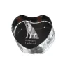 Chien norvégien de macareux, Lundehund - une photo de chien dans un cristal, un cœur en cristal, un cadre photo exceptionnel de la marque Art-Dog