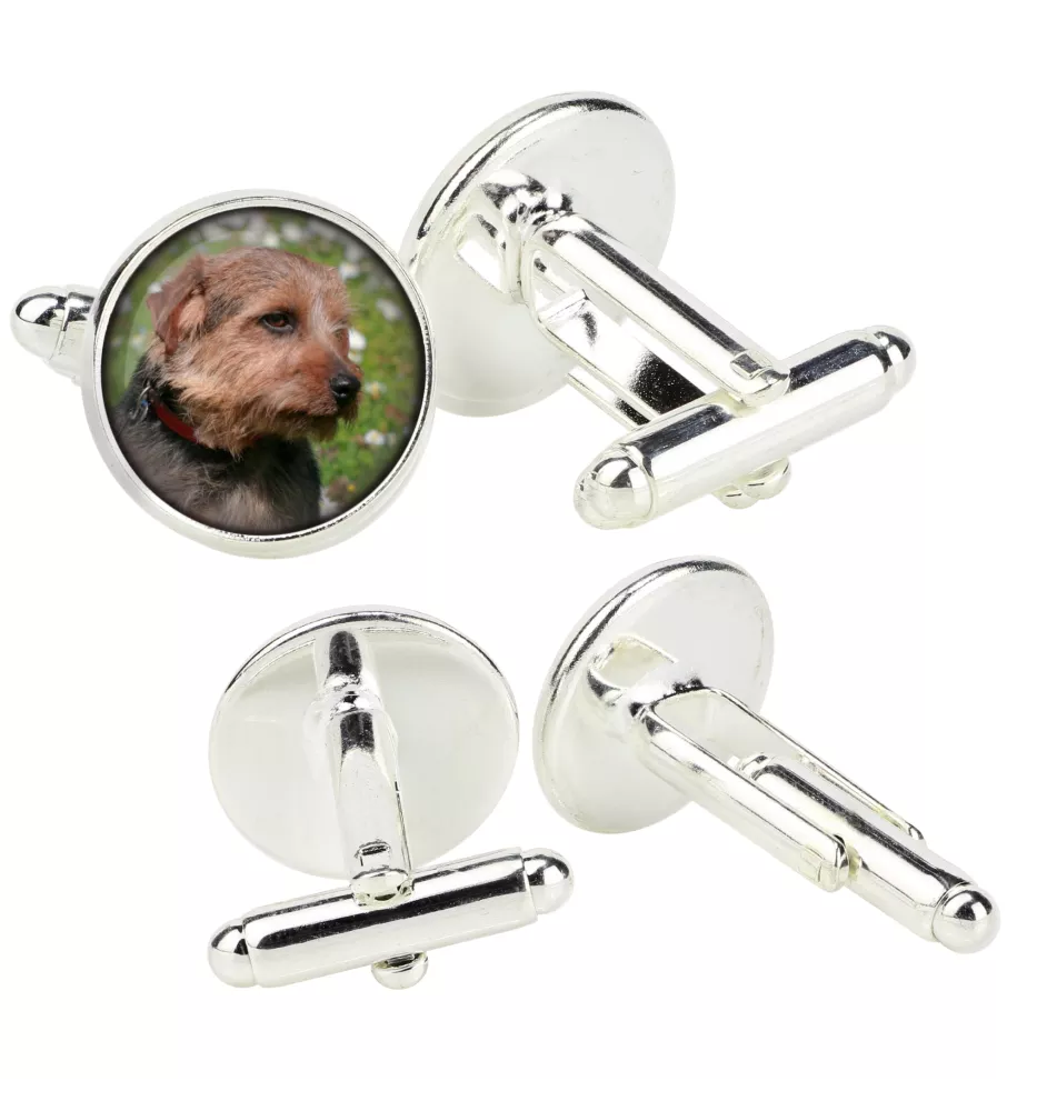 Norfolk Terrier - Manschettenknöpfe in einer Schachtel, handgefertigter Schmuck, Produkt der Marke Art-Dog