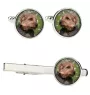 Norfolk Terrier - cufflinks and tie with your photo, a suit decoration, men's jewelry from the Art-Dog brand.