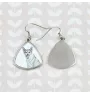 Norwegischer Lundehund, Norsk Lundehund - Hund Ohrringe, hängende Ohrringe mit Bild, personalisierter Schmuck mit dem Aufdruck der Marke Art-Dog