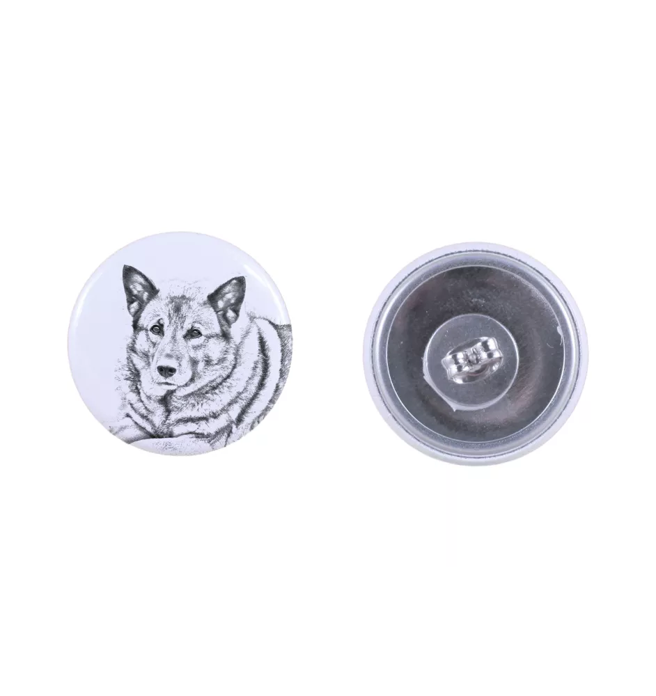 Elkhund kolczyki z psem mały Art-Dog