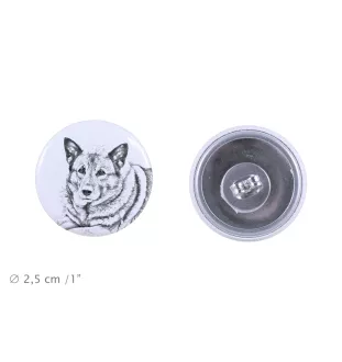 Norwegischer Elchhund, Grahund, Norwegian Elkhound - einzigartige Hund-Ohrringe, Ihr Haustier als Schlüsselanhänger, Eigenmarke Art-Dog