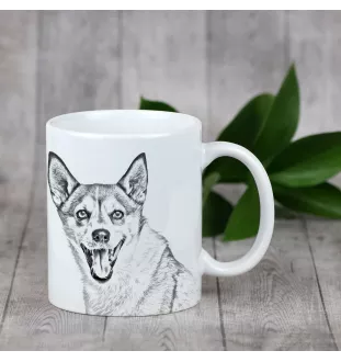 Norwegischer Lundehund, Norsk Lundehund - Tasse mit Hund, Tasse mit Bild, personalisiertes Geschenk der Marke Art-Dog
