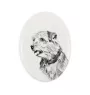 Norfolk Terrier - Gedenktafel mit einem Foto eines Hundes, Grabplatte mit Druck, personalisierte ovale Platte der Marke Art-Dog