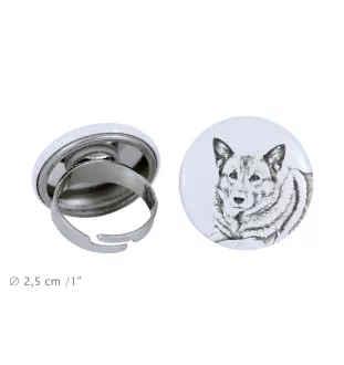 Norwegischer Elchhund, Grahund, Norwegian Elkhound - Damen Schmuck mit dem Bild eines Hundes, handgefertigtes Produkt, Möglichkeit, Ihr eigenes Foto hinzuzufügen, Marke Art-Dog