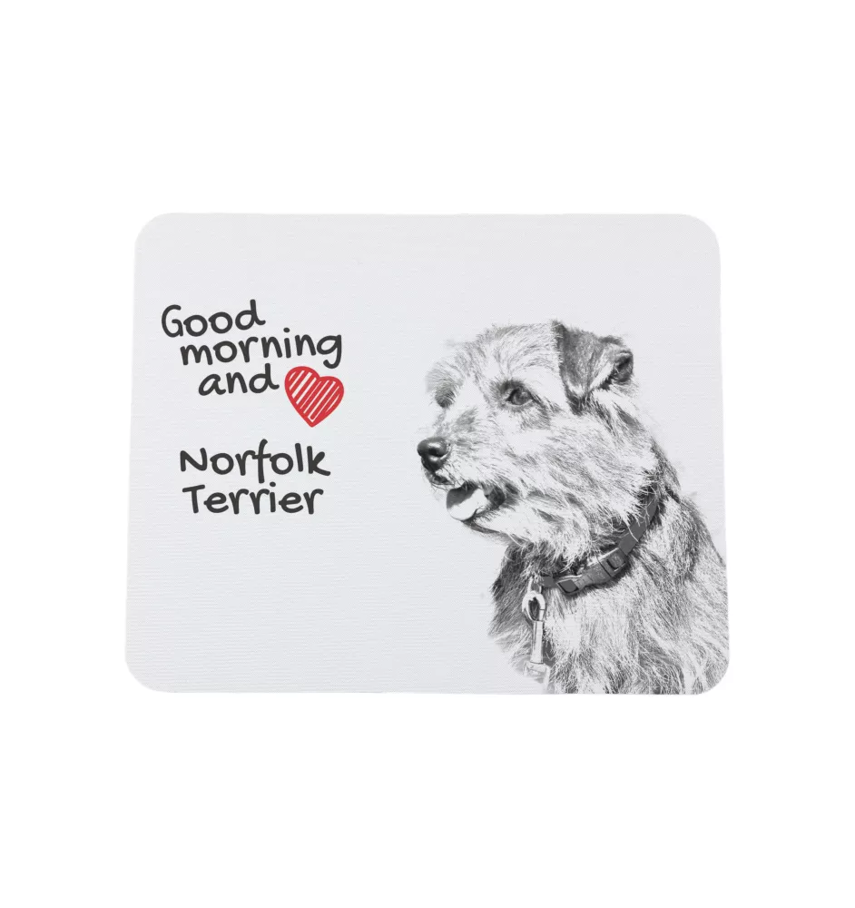 Norfolk Terrier - mouse pad with print, personalized dog-themed mouse pad, unique gadget for an office worker by Art-Dog brand