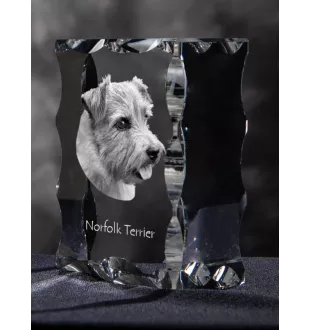 Norfolk Terrier ramka kryształowa z psem Art-Dog
