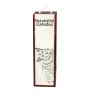 Norwegian Elkhound, Norsk elghund, Gray Norwegian Elkhound - wine box with a dog, alcohol box with graphics, personalized gift box from the Art-Dog brand