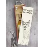 Chien norvégien de macareux, Lundehund - boîte à vin avec chien, boîte à alcool avec graphisme, boîte cadeau personnalisée de la marque Art-Dog