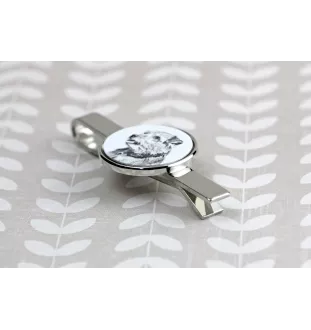 Norfolk Terrier - tie clip with a dog, personalized tie clip, a unique gift for a man from the Art-Dog brand
