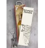 Norwegian Elkhound, Norsk elghund, Gray Norwegian Elkhound - wine box with a dog, alcohol box with graphics, personalized gift box from the Art-Dog brand
