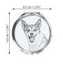 Chien norvégien de macareux, Lundehund - miroir de poche avec chien, miroir personnalisé pour sac à main, miroir compact avec impression de la marque Art-Dog