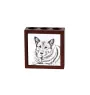 Norwegian Elkhound, Norsk elghund, Gray Norwegian Elkhound - pen holder with a dog, desk organizer with a print, personalized desk decoration from the Art-Dog brand.