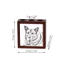 Norwegian Elkhound, Norsk elghund, Gray Norwegian Elkhound - pen holder with a dog, desk organizer with a print, personalized desk decoration from the Art-Dog brand.