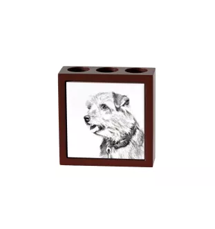 Norfolk Terrier stojak na długopisy z psem Art-Dog