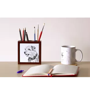 Norfolk Terrier - porte-stylo avec chien, organiseur de bureau avec impression, décoration de bureau personnalisée de la marque Art-Dog