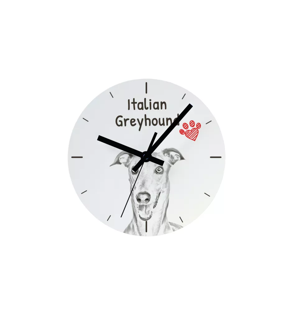 Norwegischer Elchhund, Grahund, Norwegian Elkhound - Wanduhr mit Hund, Regal Uhr mit Druck, personalisierte Hausdekoration von Art-Dog.