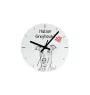 Norwegian Elkhound, Norsk elghund, Gray Norwegian Elkhound - wall clock with a dog, shelf clock with a print, personalized home decoration from the Art-Dog brand