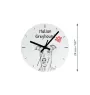 Norwegian Elkhound, Norsk elghund, Gray Norwegian Elkhound - wall clock with a dog, shelf clock with a print, personalized home decoration from the Art-Dog brand