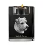 Norfolk Terrier świecznik kryształowy z psem Art-Dog