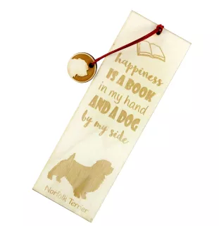 Norfolk Terrier - dog bookmark, personalized bookmark, dog gadget for Art-Dog brand readers