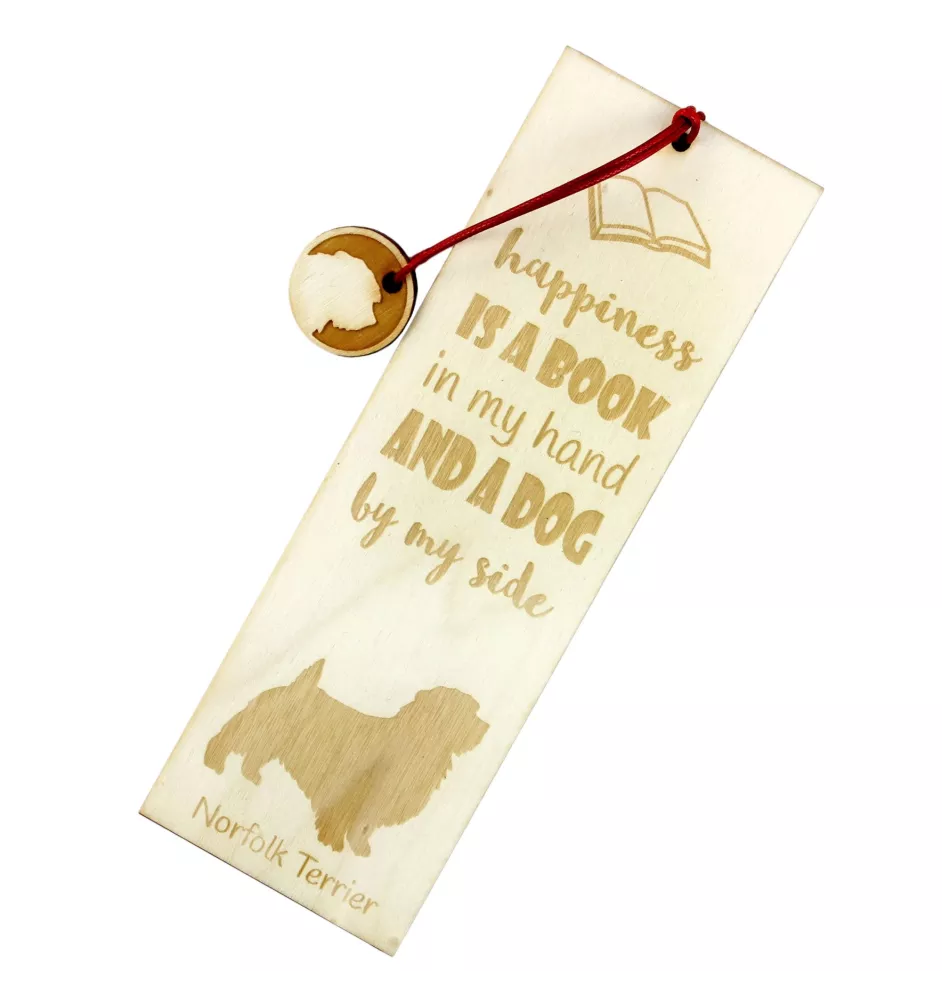 Norfolk Terrier - Lesezeichen mit Hund, personalisiertes Lesezeichen, Hundeaccessoire für Leser der Marke Art-Dog
