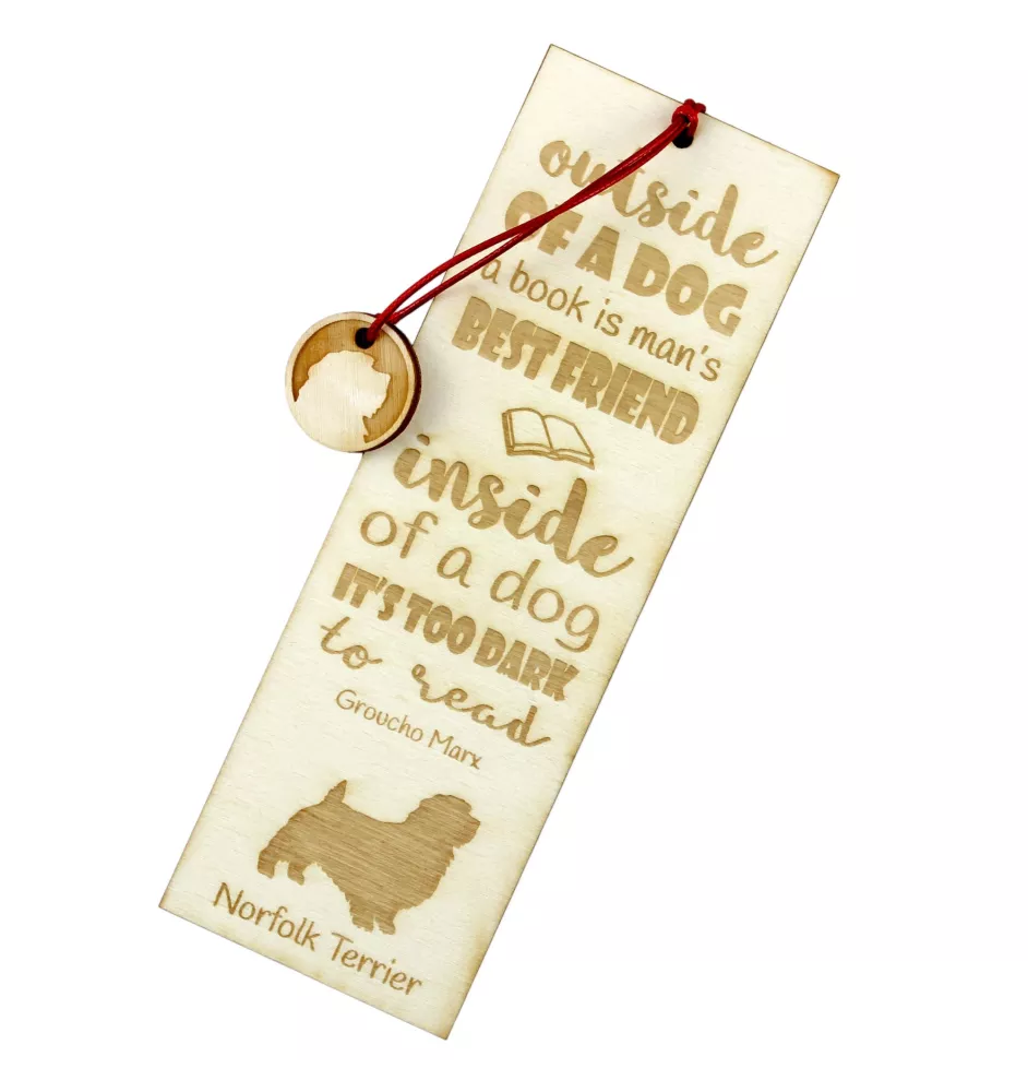 Norfolk Terrier - marque-page pour livre avec chien, marque-page personnalisé, cadeau pour les amateurs de livres de la marque Art-Dog