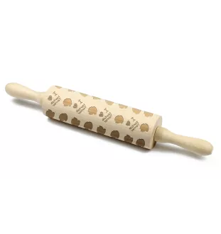Norfolk Terrier - patterned rolling pin with a dog, rolling pin for dough and ceramics, a gift for a pastry chef from the Art-Dog brand