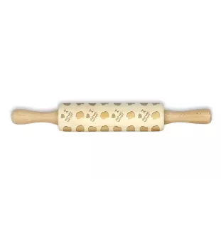 Norfolk Terrier - small rolling pin with a dog pattern, a rolling pin for children's dough, decorating ceramic clay by Art-Dog brand