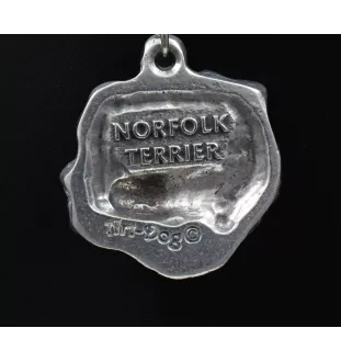 Norfolk Terrier - un collier avec un chien, un pendentif de chien sur une chaîne en argent, un bijou unique de la marque Art-Dog