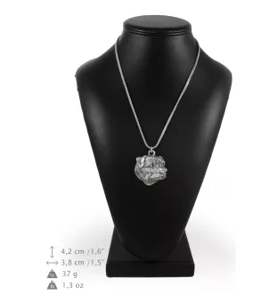 Norfolk Terrier - un collier avec un chien, un pendentif de chien sur une chaîne en argent, un bijou unique de la marque Art-Dog