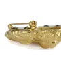 Norfolk Terrier - Brosche mit Clip, vergoldeter Startnummernhalter, elegante Hundeaustellungsnadel der Marke Art-Dog