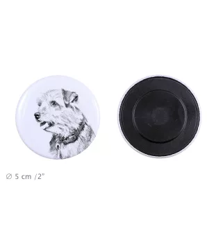Norfolk Terrier Magnet mit einem Hundepfotenabdruck, außergewöhnlich leicht, starker Magnet, handgefertigtes Produkt der Marke Art-Dog