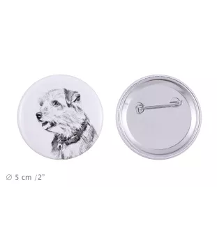 Norfolk Terrier przypinka z psem duża Art-Dog