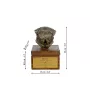 Norfolk Terrier - urn for dog ashes with a statuette, small urn for a dog, personalized urn with a bust of a dog by Art-Dog brand
